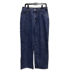 ACR) Women's Jeans Size 32x30 Blue Tapered High‎ Rise Medium Wash Cotton Mom